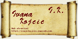 Ivana Kojčić vizit kartica